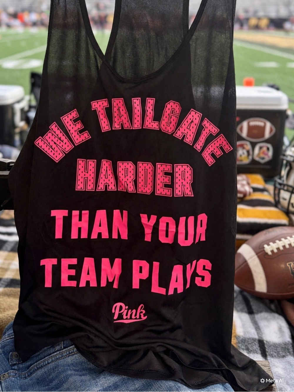 PINK Victoria's Secret Football Tank